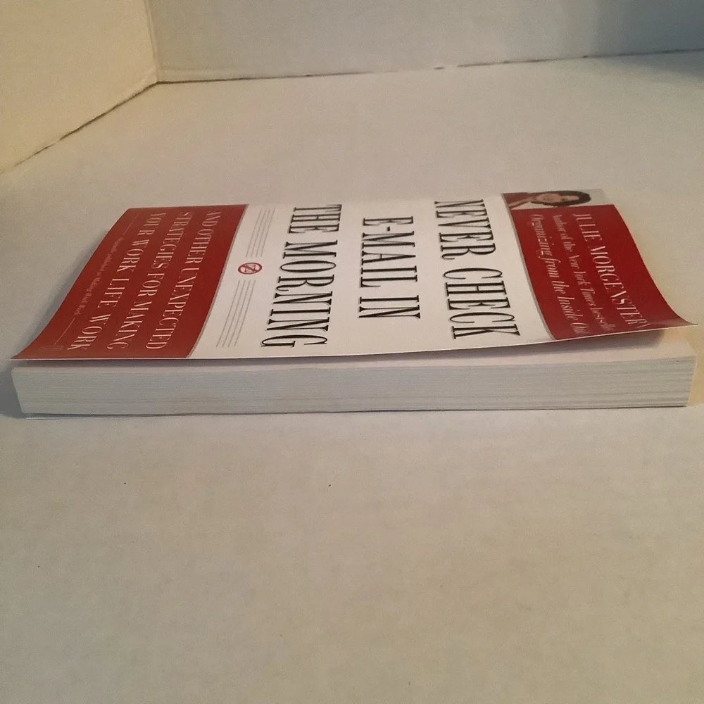 Julie Morgenstern Never Check E-Mail In The Morning Softcover Book - Picture 5 of 7